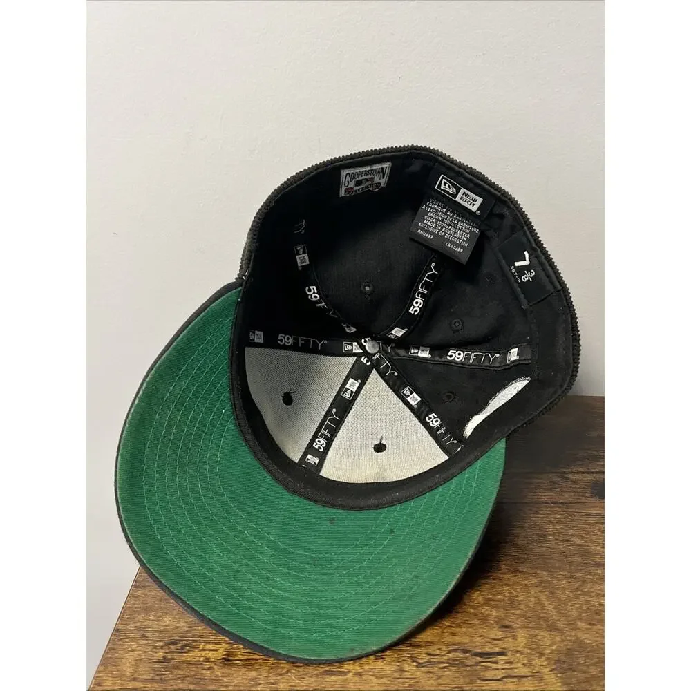 VTG Y2K HOUSTON ASTROS New Era 59FIFTY Corduroy 35th Anniversary Hat Sz 7 3/8‎